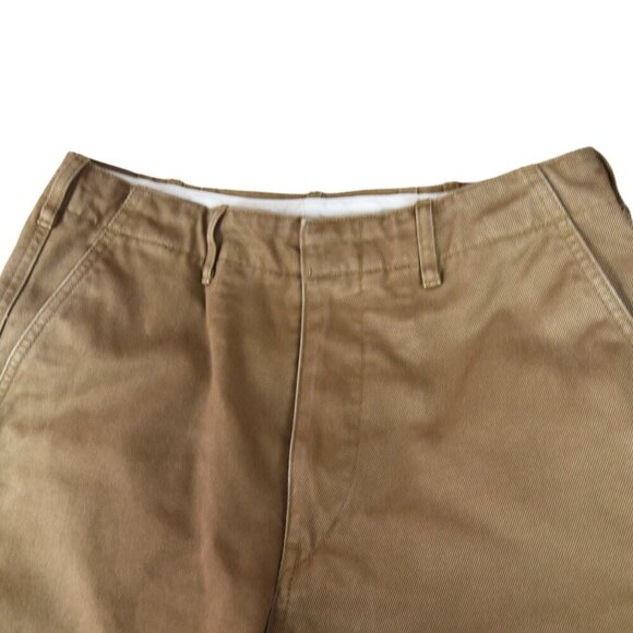 UNIQLO Smart Ankle Pants Tan Twill Tailored Waist 27-28 Academia Career Minimal - Picture 4 of 10